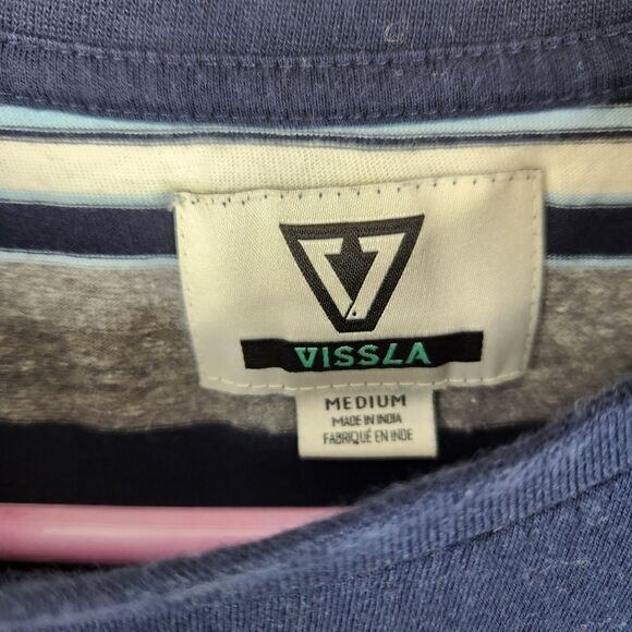 Vissla Short Sleeve Colorblock Crewneck Tee Size Medium - Picture 3 of 7